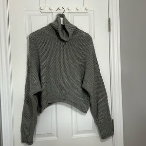 Moth for Anthropologie.  Cropped turtleneck knit sweater. Size Small.